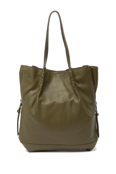 Kooba Bodhi Expandable Leather Tote In 68-olive