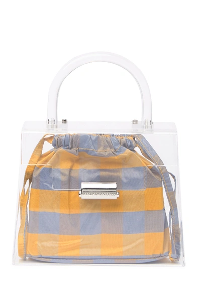 Loeffler Randall Flavia Clear Handbag In Clear/dandelion/rain