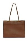 Etienne Aigner Colette Leather Tote Bag In Toffee-letof