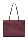 Etienne Aigner Colette Leather Tote Bag In Cordovan-lecor