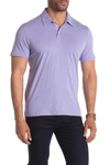 Zachary Prell Knit Cotton Polo Shirt In Lilac