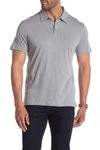 Zachary Prell Knit Cotton Polo Shirt In Grey