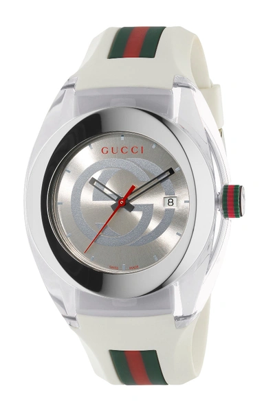 Gucci Unisex Sync Rubber Strap Sport Watch, 46mm