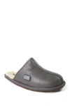 Australia Luxe Collective Closed Mule Genuine Shearling Lined Slipper In Gray Leather