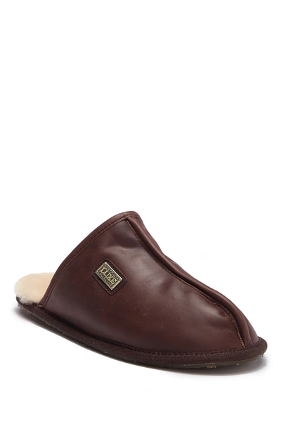 Australia Luxe Collective Closed Mule Genuine Shearling Lined Slipper In Beva Leather
