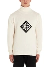 DOLCE & GABBANA DOLCE & GABBANA TURTLENECK LOGO SWEATER