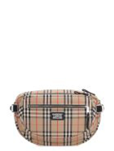 Burberry Cannon Belt Bag With Logo In Beige