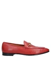 Gucci Loafers In Brick Red