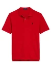 Polo Ralph Lauren Custom Slim-fit Mesh Polo In Red