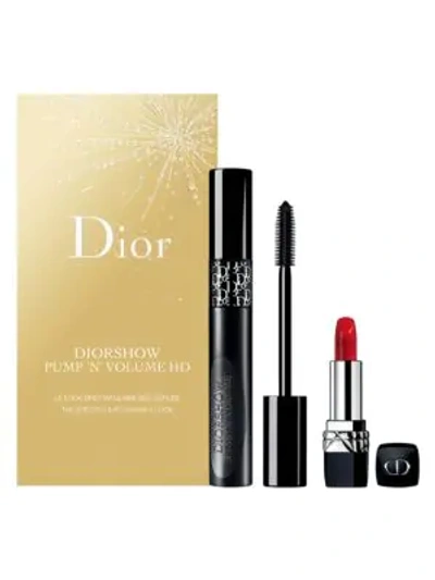 Dior Show Pump 'n' Volume Hd 2-piece Lipstick & Mascara Set