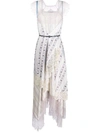 LANVIN FLORAL LACE TRIM DRESS,RW-DR365T-4186-H19