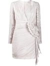 GIVENCHY DRAPED DETAIL PLEATED DRESS,BW20KS1247