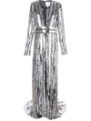 GALVAN Silver Stardust Gown