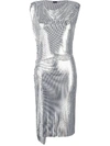 Rabanne Draped Metal Mesh Midi Dress