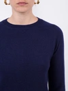 ALEXANDRA GOLOVANOFF Navy blue cashmere knitted jumper,MI2 NET