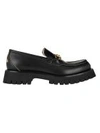 GUCCI LEATHER LUG SOLE HORSEBIT LOAFER,11112474