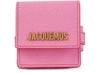 JACQUEMUS Leather bracelet bag,194BA01 194 82400 PINK