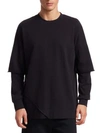 MADISON SUPPLY DOUBLE-SLEEVE CREWNECK TEE,0400011596272