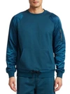 MADISON SUPPLY MIXED MEDIA POPOVER SWEATSHIRT,0400011602734