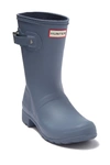 Hunter Original Tour Short Packable Rain Boot In Gull Grey