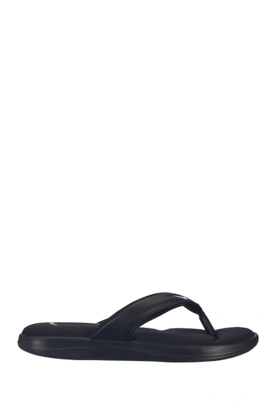 Nike Ultra Comfort 3 Flip Flop Sandal In 003 Black/white