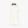 LACOSTE Women's Fashion Show Polo Dress with Knitted Collar