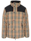 BURBERRY BURBERRY VINTAGE CHECK PUFFER DOWN JACKET