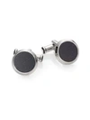 Montblanc Round Tribute To Shakespeare Cuff Links 114765 In Black