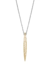 JOHN HARDY CLASSIC CHAIN' 18K GOLD SILVER SPEAR PENDANT NECKLACE