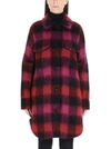 WOOLRICH WOOLRICH OVERSIZE CHECKED SHIRT COAT