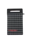 A-COLD-WALL* A COLD WALL BLACK OVERLOCKED TABLET POUCH,11115175