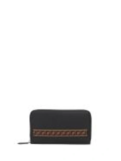 Fendi Travel Zip Around Wallet In Nero