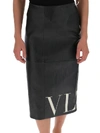 VALENTINO VALENTINO VLTN LOGO PENCIL SKIRT