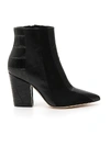 SERGIO ROSSI SERGIO ROSSI PANELLED BLOCK HEEL BOOTS