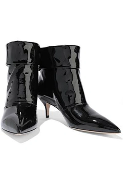 Paul Andrew Woman Banner Patent-leather Ankle Boots Black