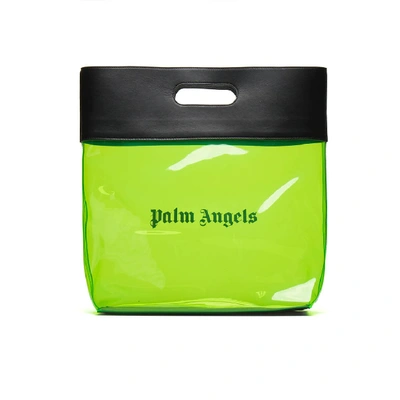 Palm Angels Alien Pvc Shopper Bag In Green