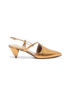 ALUMNAE Cutout slingback leather mules