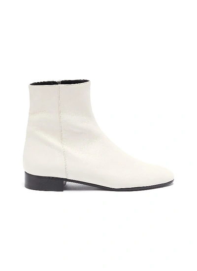 Alumnae Side Seam Leather Ankle Boots