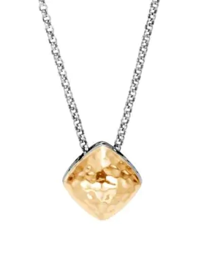 John Hardy Women's Classic Chain Sterling Silver & 18k Yellow Gold Sugarloaf Pendant Necklace In Silver And Gold