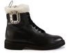 ROGER VIVIER VIV RANGERS FUR ANKLE BOOTS,ROG5VKZDBCK