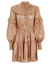 ULLA JOHNSON Averil Ruffled Georgette Dress,060041203846