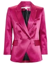 Veronica Beard Fitted Double Breasted Blazer In Pink
