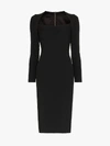 Dolce & Gabbana Sweetheart-neck Fitted Dress In Black
