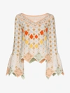 PETER PILOTTO PETER PILOTTO GEOMETRIC KNITTED SWEATER,KN03AW1914008224