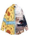 LOST DAZE DOUBLE PRINT SHIRT,SSTCL YEL