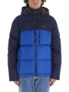 POLO RALPH LAUREN POLO RALPH LAUREN CONTRASTING PANELLED HOODED DOWN JACKET