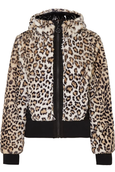 Goldbergh Sunna Reversible Leopard-print Faux Fur Ski Jacket In Leopard Print