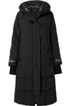 Canada Goose Elmwood Hooded Quilted Shell Down Coat In Black