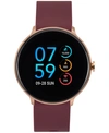 ITOUCH ITOUCH SPORT BURGUNDY SILICONE STRAP TOUCHSCREEN SMART WATCH 43.2MM