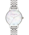 Olivia Burton Women's Stainless Steel Bracelet Watch 30mm In Silver